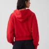 Sweat à capuche oversize en tissu éponge Vintagesoft avec fermeture à glissière en V