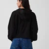 Sweat à capuche oversize en tissu éponge Vintagesoft avec fermeture à glissière en V