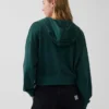 Sweat à capuche oversize en tissu éponge Vintagesoft avec fermeture à glissière en V