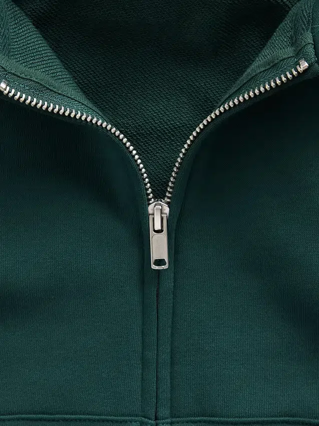 Sweat à capuche oversize en tissu éponge Vintagesoft avec fermeture à glissière en V