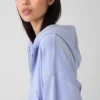 Sweat à capuche oversize en tissu éponge Vintagesoft avec fermeture à glissière en V