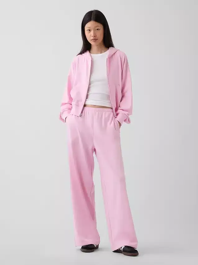 Sweat à capuche oversize en tissu éponge Vintagesoft avec fermeture à glissière en V