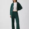 Pantalon de survêtement ample en tissu éponge Vintagesoft à taille mi-haute