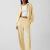 Sweat à capuche oversize en tissu éponge Vintagesoft avec fermeture à glissière en V