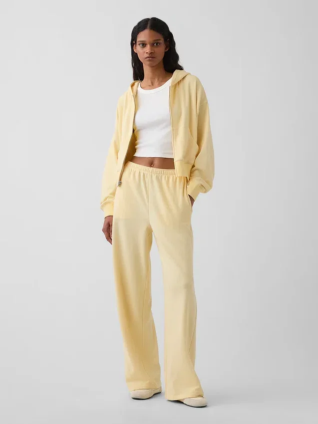 Sweat à capuche oversize en tissu éponge Vintagesoft avec fermeture à glissière en V