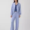 Pantalon de survêtement ample en tissu éponge Vintagesoft à taille mi-haute