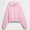 Sweat à capuche oversize en tissu éponge Vintagesoft avec fermeture à glissière en V