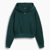 Sweat à capuche oversize en tissu éponge Vintagesoft avec fermeture à glissière en V
