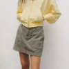 Sweat à capuche oversize en tissu éponge Vintagesoft avec fermeture à glissière en V