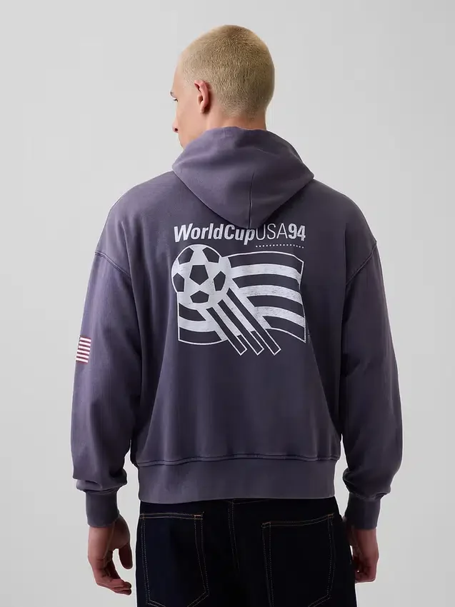 Sweat à capuche oversize en tissu éponge Vintagesoft « Fifa World Cup™ »