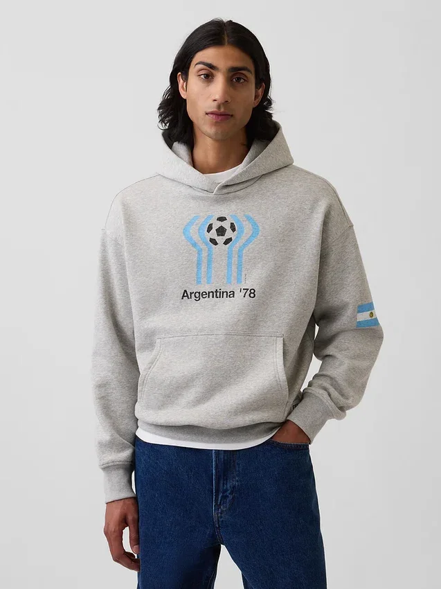 Sweat à capuche oversize en tissu éponge Vintagesoft « Fifa World Cup™ »