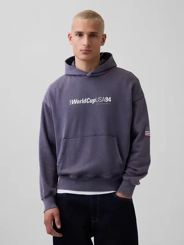 Sweat à capuche oversize en tissu éponge Vintagesoft « Fifa World Cup™ »