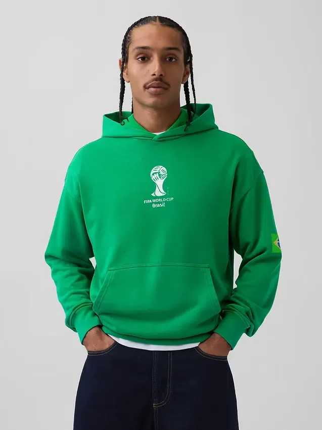 Sweat à capuche oversize en tissu éponge Vintagesoft « Fifa World Cup™ »