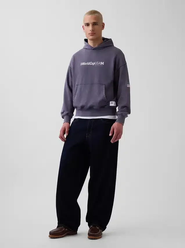 Sweat à capuche oversize en tissu éponge Vintagesoft « Fifa World Cup™ »