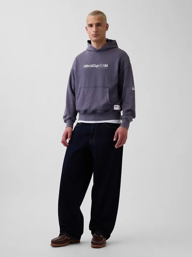 Sweat à capuche oversize en tissu éponge Vintagesoft « Fifa World Cup™ »