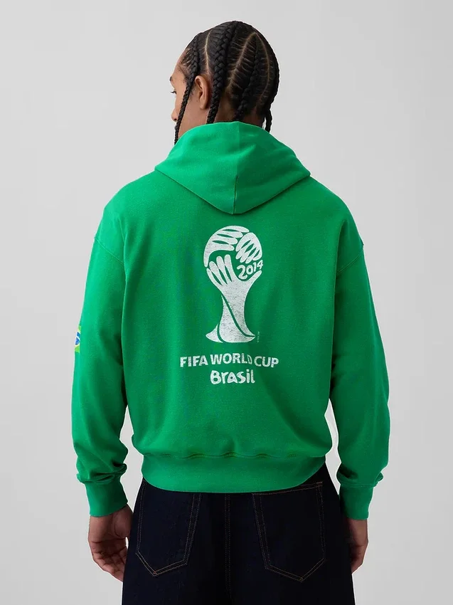 Sweat à capuche oversize en tissu éponge Vintagesoft « Fifa World Cup™ »
