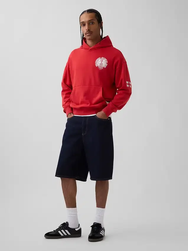 Sweat à capuche oversize en tissu éponge Vintagesoft « Fifa World Cup™ »