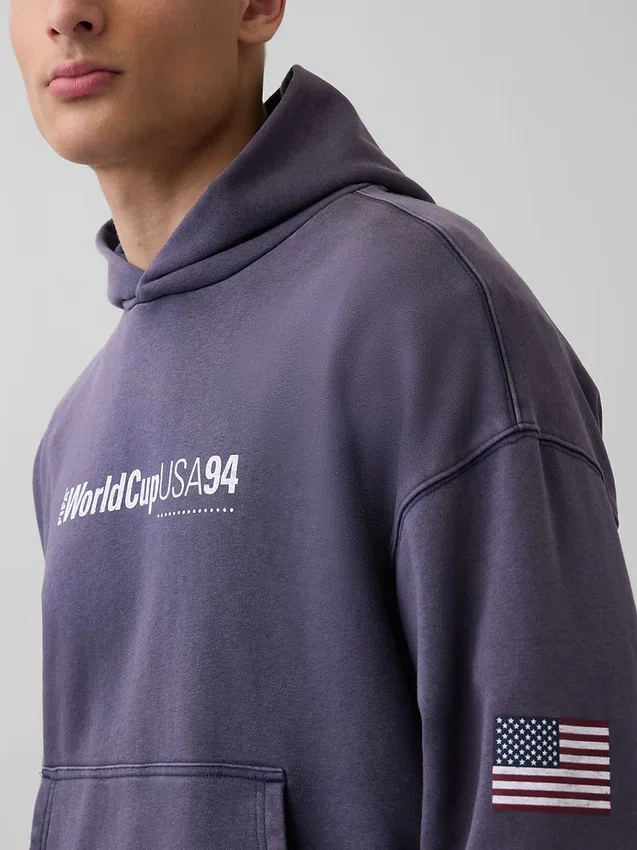 Sweat à capuche oversize en tissu éponge Vintagesoft « Fifa World Cup™ »