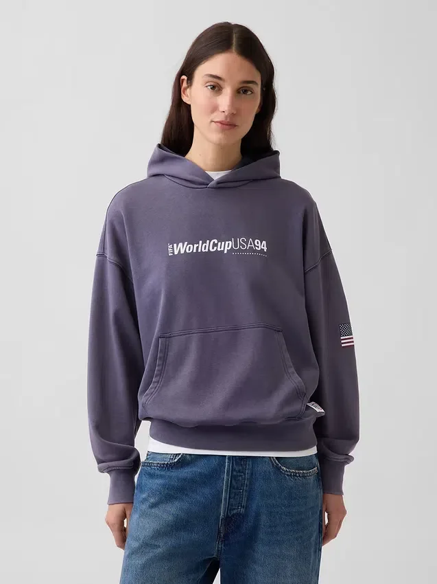 Sweat à capuche oversize en tissu éponge Vintagesoft « Fifa World Cup™ »