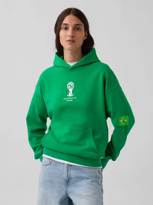 Sweat à capuche oversize en tissu éponge Vintagesoft « Fifa World Cup™ »