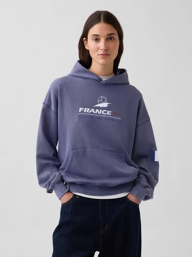 Sweat à capuche oversize en tissu éponge Vintagesoft « Fifa World Cup™ »