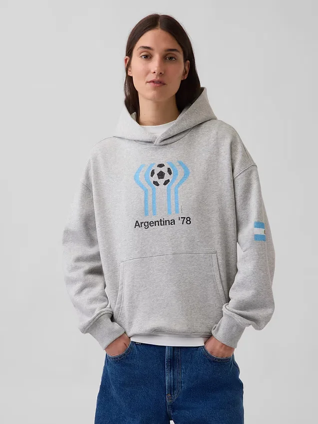 Sweat à capuche oversize en tissu éponge Vintagesoft « Fifa World Cup™ »