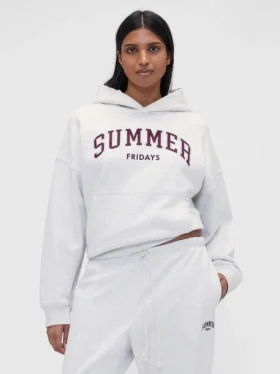Sweat à capuche oversize épais GAP × Summer Fridays avec logo