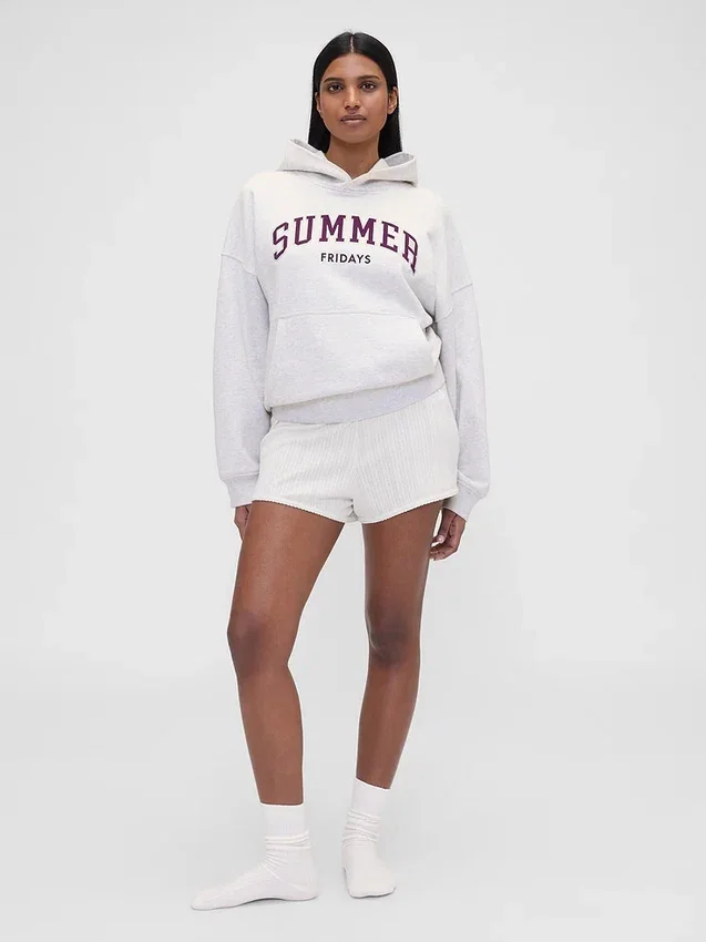 Sweat à capuche oversize épais GAP × Summer Fridays avec logo