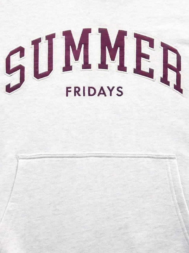 Sweat à capuche oversize épais GAP × Summer Fridays avec logo