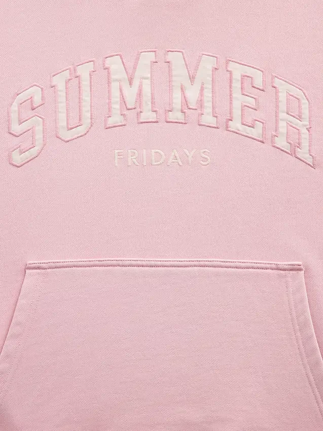 Sweat à capuche oversize épais GAP × Summer Fridays avec logo