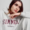 Sweat à capuche oversize épais GAP × Summer Fridays avec logo