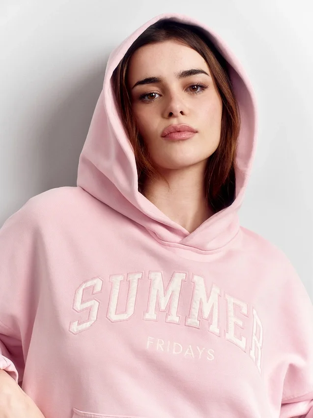 Sweat à capuche oversize épais GAP × Summer Fridays avec logo