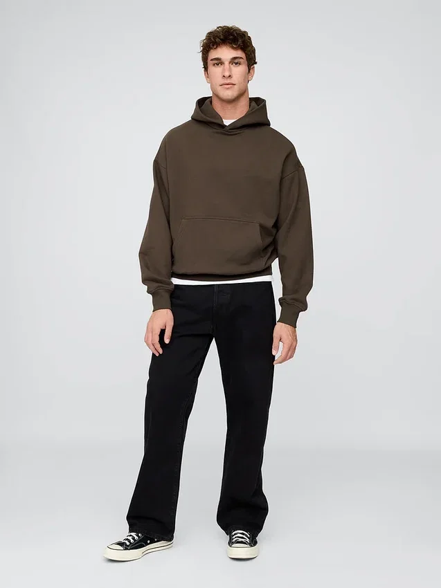 Sweat à capuche oversize épais pour adulte