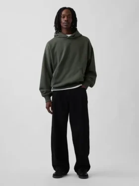 Sweat à capuche oversize épais pour adulte