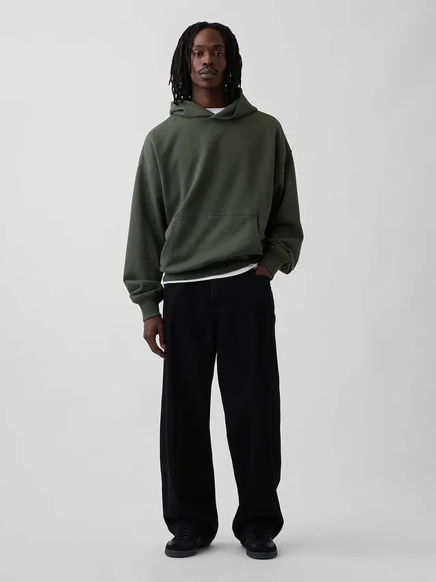 Sweat à capuche oversize épais pour adulte