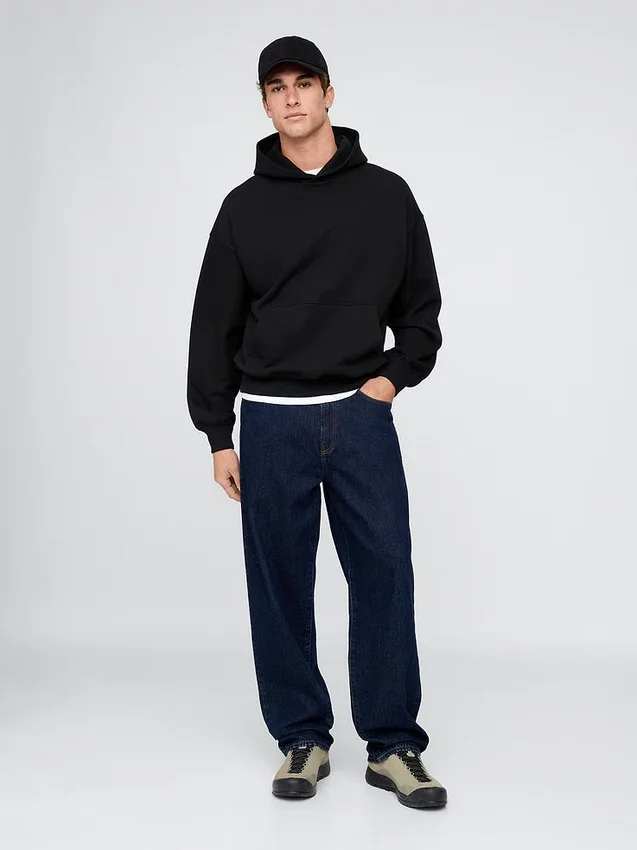 Sweat à capuche oversize épais pour adulte