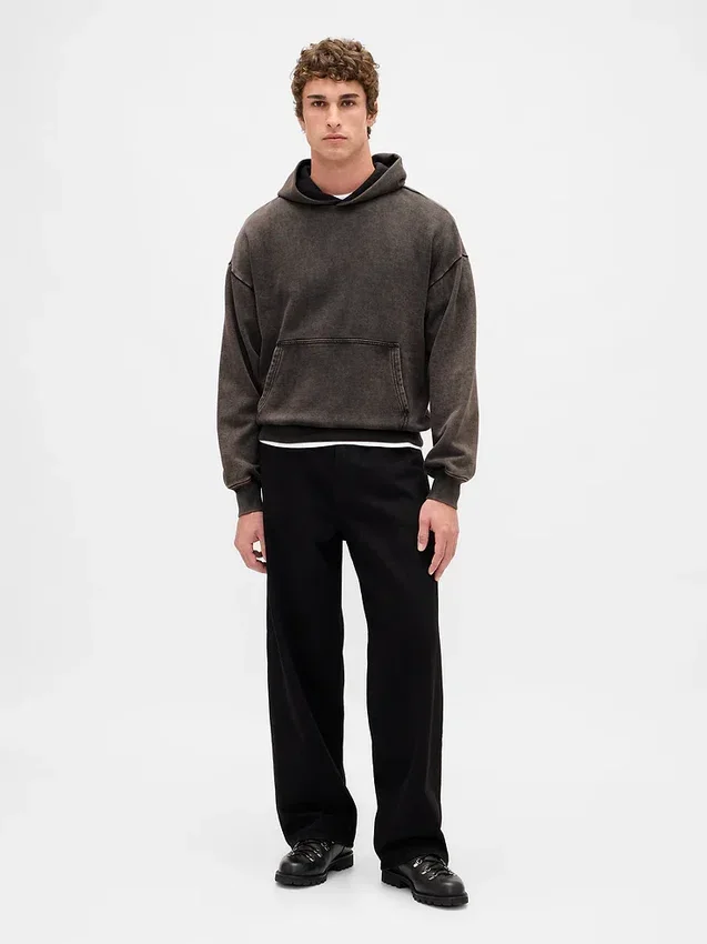 Sweat à capuche oversize épais pour adulte