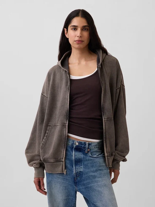 Sweat à capuche oversize épais pour adulte
