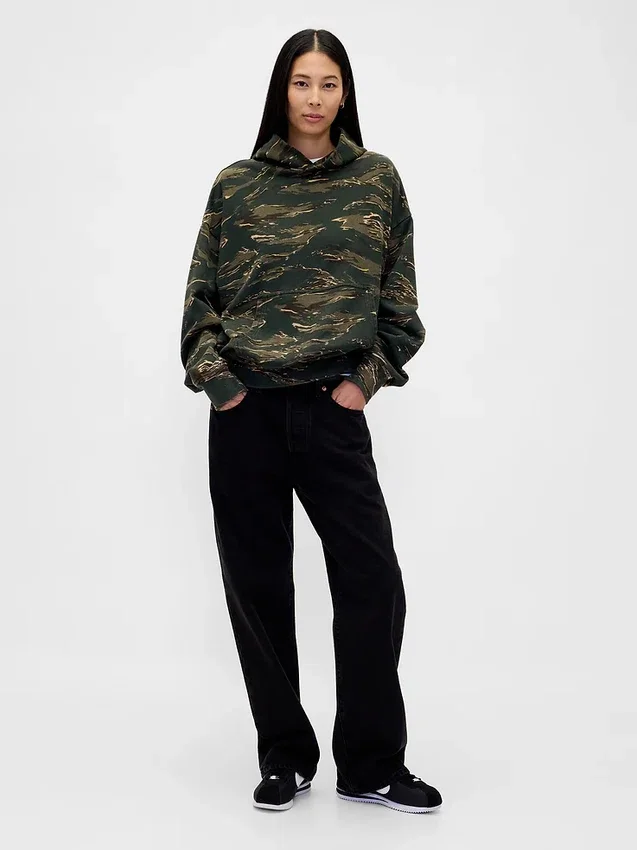 Sweat à capuche oversize épais pour adulte