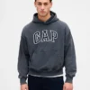 Sweat à capuche oversize épais pour adulte avec logo
