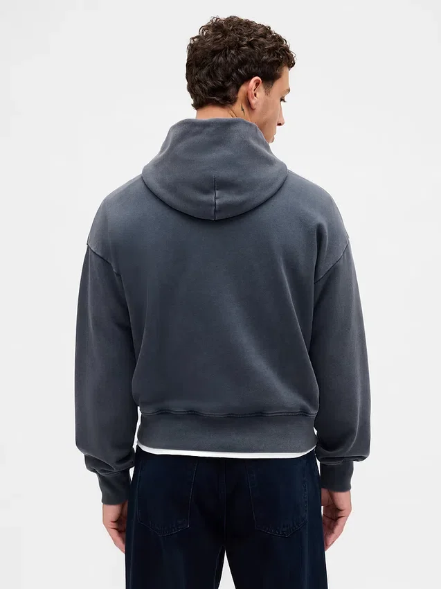 Sweat à capuche oversize épais pour adulte avec logo