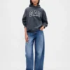 Sweat à capuche oversize épais pour adulte avec logo