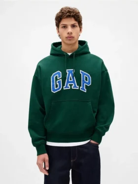 Sweat à capuche oversize pour adulte en molleton français extra-épais avec logo