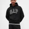 Sweat à capuche oversize pour adulte en molleton français extra-épais avec logo