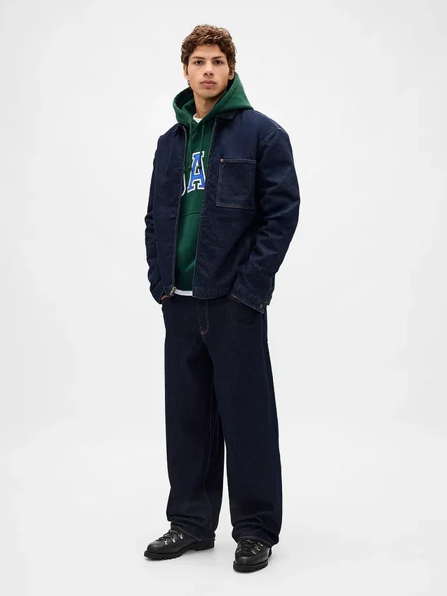 Sweat à capuche oversize pour adulte en molleton français extra-épais avec logo