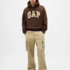Sweat à capuche oversize pour adulte en molleton français extra-épais avec logo