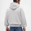 Sweat à capuche oversize pour adulte en molleton français extra-épais avec logo