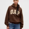 Sweat à capuche oversize pour adulte en molleton français extra-épais avec logo