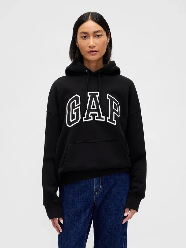 Sweat à capuche oversize pour adulte en molleton français extra-épais avec logo