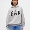 Sweat à capuche oversize pour adulte en molleton français extra-épais avec logo